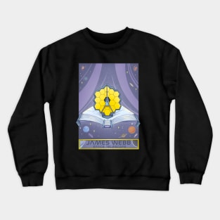 James Webb Space Telescope Illustration - JWST Art Crewneck Sweatshirt